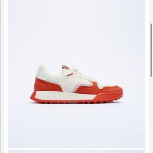 Zara Red Contrasting Sneakers